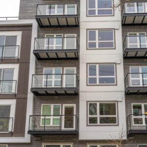 Custom framed glass railings