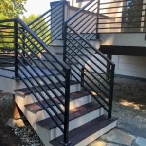 Horizontal railing example
