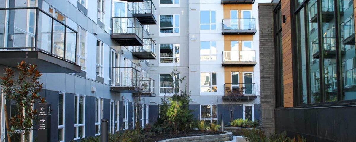 Custom glass railings with balconies