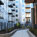 Custom glass railings with balconies